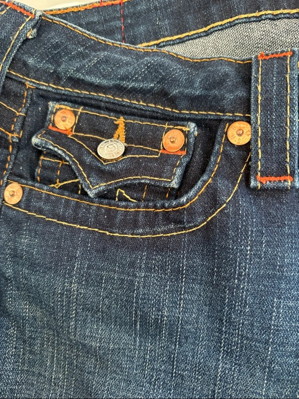 True Religion Slim Fit Women's Dark Indigo Skinny Jeans - Picture 9 of 10